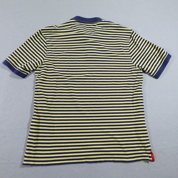 Payne Stewart Golf Polo‎ Shirt Adult Large Blue Yellow Striped Embroidered Logo - Picture 8 of 9